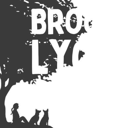 Silhouette logo of Brook and two dogs under a big tree with text that reads Brook Lyon for Mayor of James Island